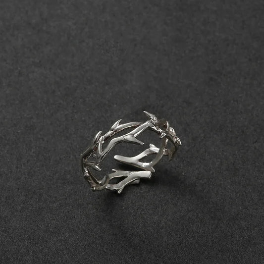 Punk Thorn Adjustable Ring