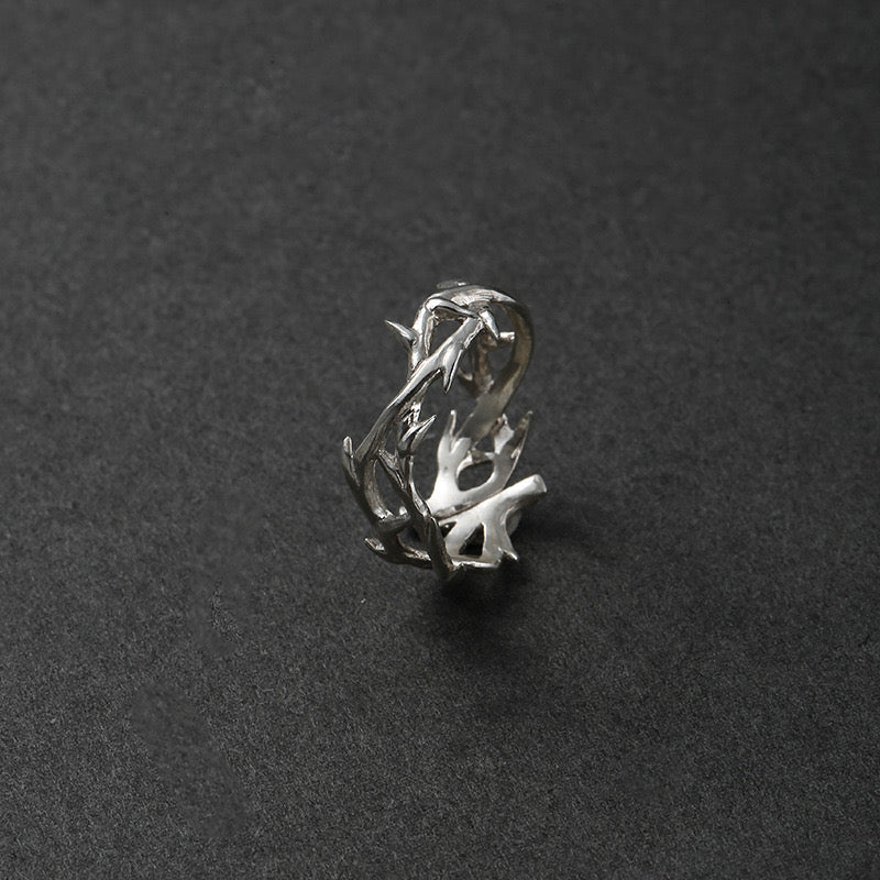 Punk Thorn Adjustable Ring