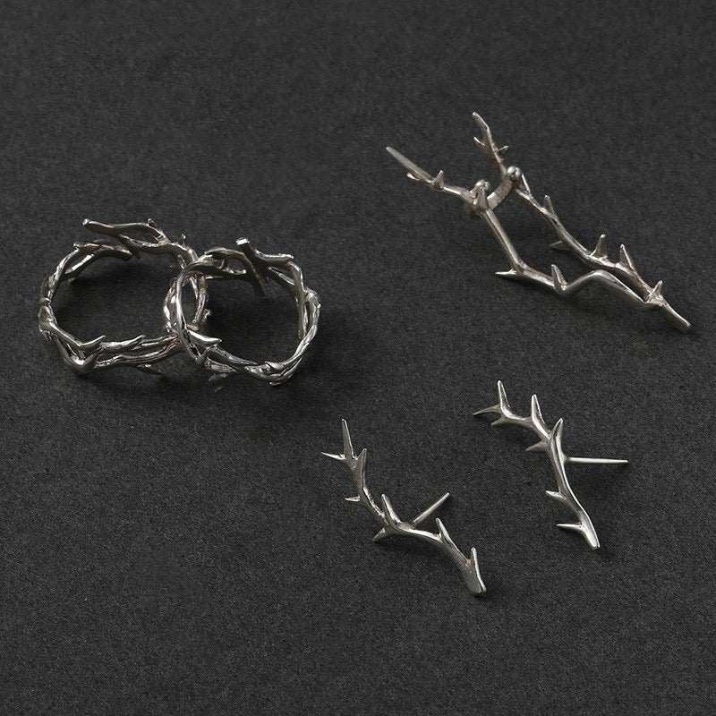 Punk Thorn Adjustable Ring